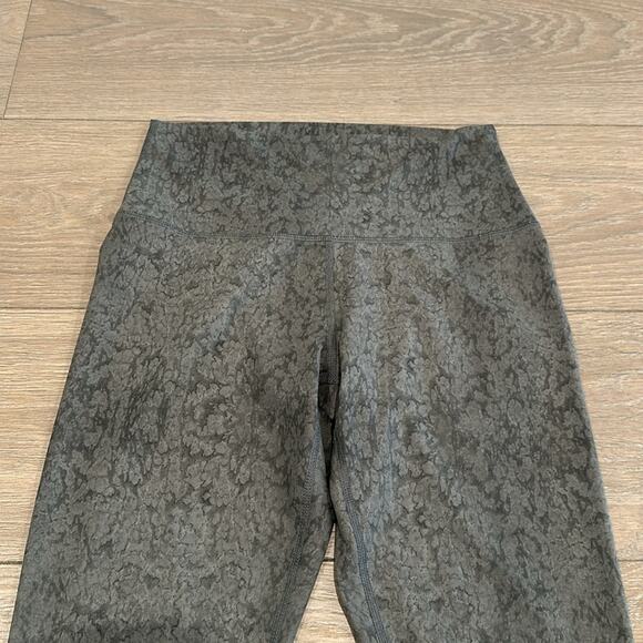 YOGALICIOUS Green Soft‎ Printed High Waisted Yoga Active Workout Leggings Size M - Picture 4 of 10